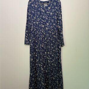 Laura‎ Ashley Blue Long Sleeve Sundress
